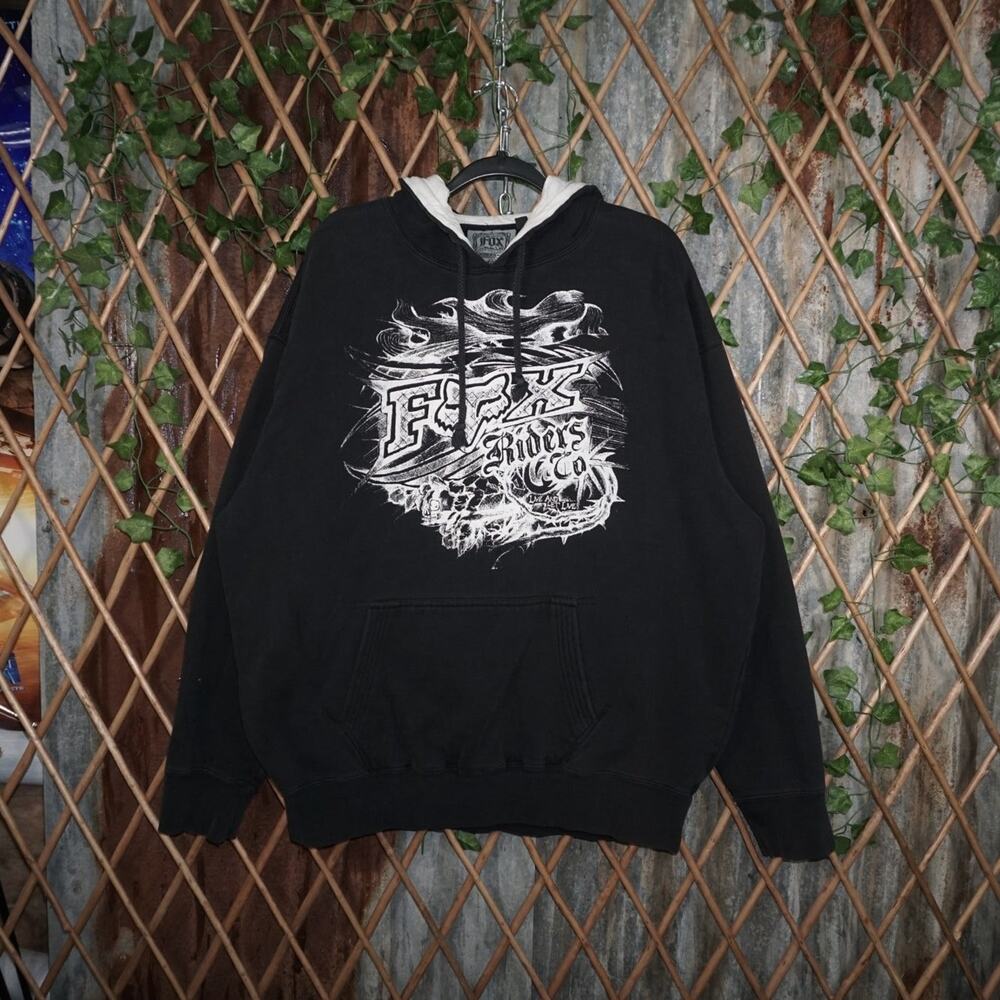 XXL - Vintage Y2K Fox Racing Hoodies grunge baggy